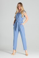 Kombinezon Damski Model M695 Blue - Figl - L Kombinezon Damski Model M695 Blue - Figl - L