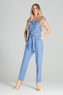 Kombinezon Damski Model M695 Blue - Figl - XL Kombinezon Damski Model M695 Blue - Figl - XL