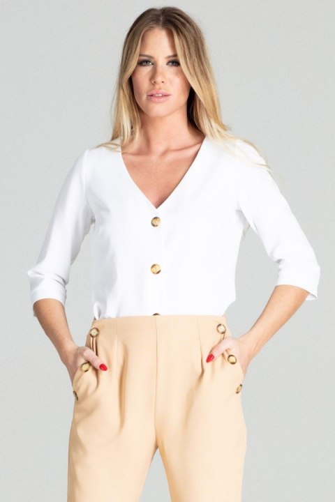 Koszula Damska Model M699 White - Figl - L Koszula Damska Model M699 White - Figl - L