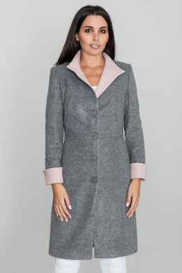 Płaszcz Damski Model M588 Grey - Figl - S