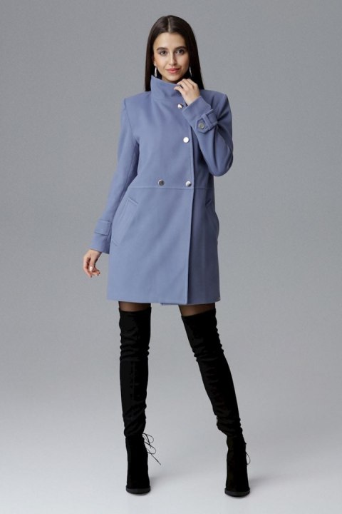 Płaszcz Damski Model M623 Blue - Figl - XL
