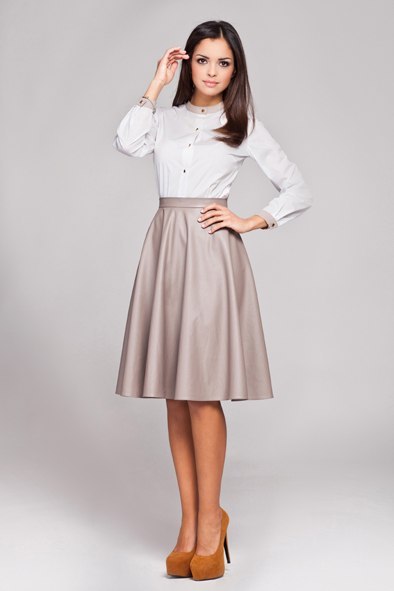 Spódnica Model 164 Beige - Figl - S Spódnica Model 164 Beige - Figl - S