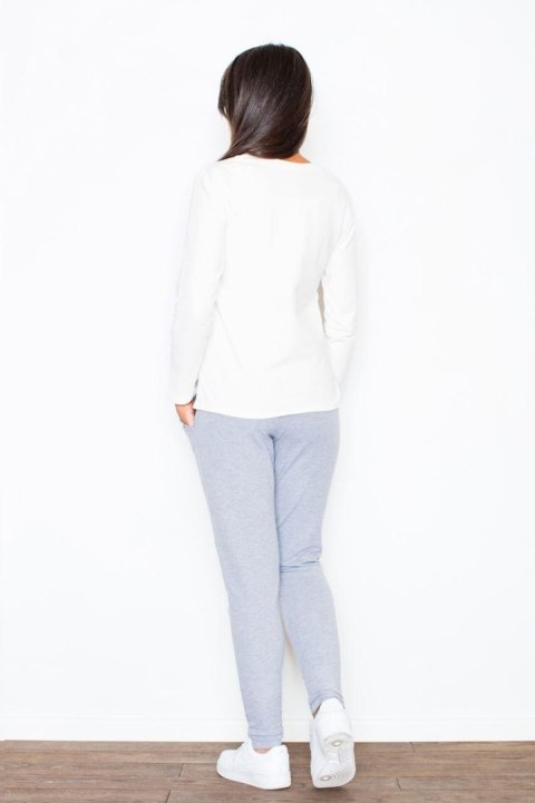 Spodnie Damskie Model 305 Grey - Figl - L Spodnie Damskie Model 305 Grey - Figl - L