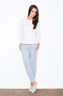 Spodnie Damskie Model 305 Grey - Figl - XL Spodnie Damskie Model 305 Grey - Figl - XL