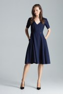 Sukienka Model M673 Navy - Figl - s Sukienka Model M673 Navy - Figl - s