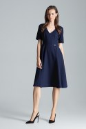 Sukienka Model M673 Navy - Figl - s Sukienka Model M673 Navy - Figl - s