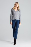 Sweter Damski Model M683 Grey - Figl - XL Sweter Damski Model M683 Grey - Figl - XL