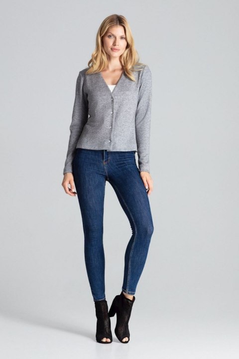 Sweter Damski Model M683 Grey - Figl - XL Sweter Damski Model M683 Grey - Figl - XL