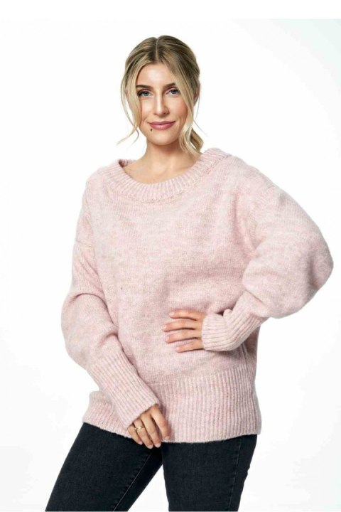 Sweter Damski Model M882 Light Pink - Figl - uniwersalny Sweter Damski Model M882 Light Pink - Figl - uniwersalny