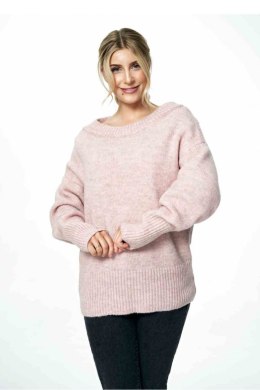 Sweter Damski Model M882 Light Pink - Figl - uniwersalny