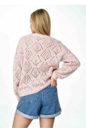 Sweter Damski Model M887 Light Pink - Figl - uniwersalny Sweter Damski Model M887 Light Pink - Figl - uniwersalny