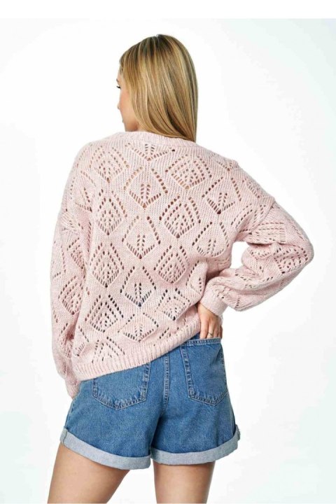 Sweter Damski Model M887 Light Pink - Figl - uniwersalny Sweter Damski Model M887 Light Pink - Figl - uniwersalny
