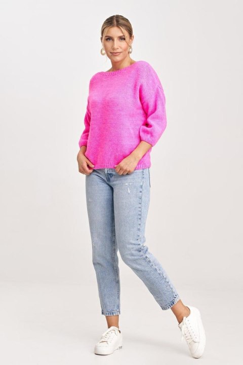 Sweter Damski Model M993 Pink - Figl - uniwersalny Sweter Damski Model M993 Pink - Figl - uniwersalny