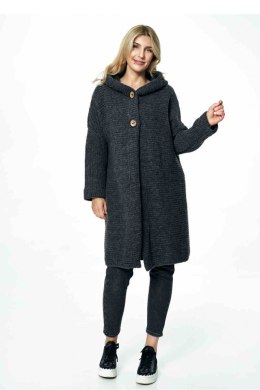 Sweter Kardigan Model M884 Dark Grey - Figl - uniwersalny