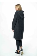Sweter Kardigan Model M884 Dark Grey - Figl - uniwersalny Sweter Kardigan Model M884 Dark Grey - Figl - uniwersalny