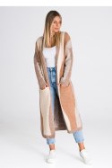 Sweter Kardigan Model M985 Brown/Beige/Ecru - Figl - uniwersalny Sweter Kardigan Model M985 Brown/Beige/Ecru - Figl - uniwersalny