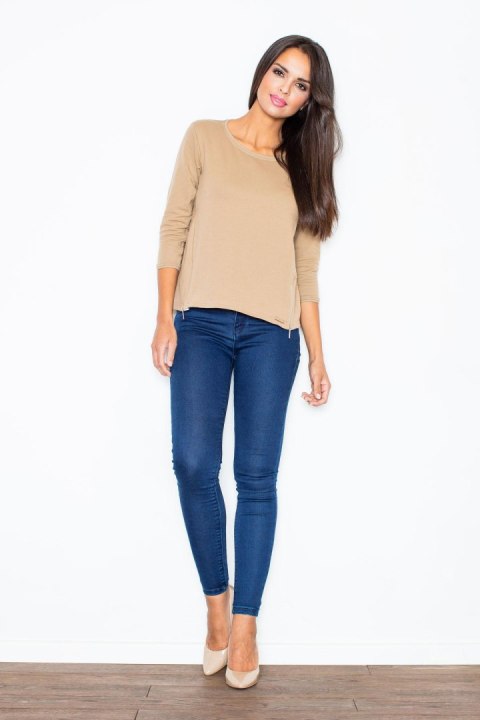 Bluza Damska Model 339 Beige - Figl - S Bluza Damska Model 339 Beige - Figl - S