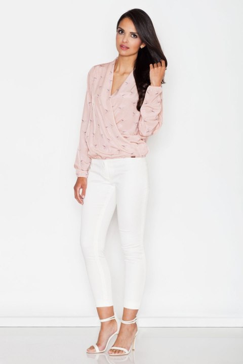 Bluzka Model 371 Pink - Figl - L Bluzka Model 371 Pink - Figl - L
