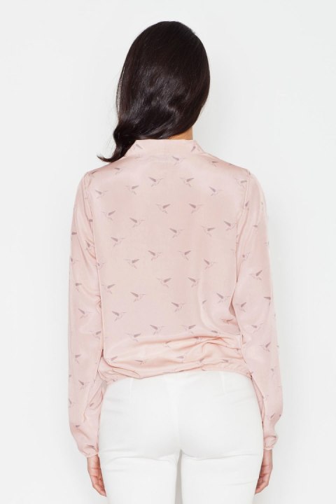 Bluzka Model 371 Pink - Figl - S Bluzka Model 371 Pink - Figl - S