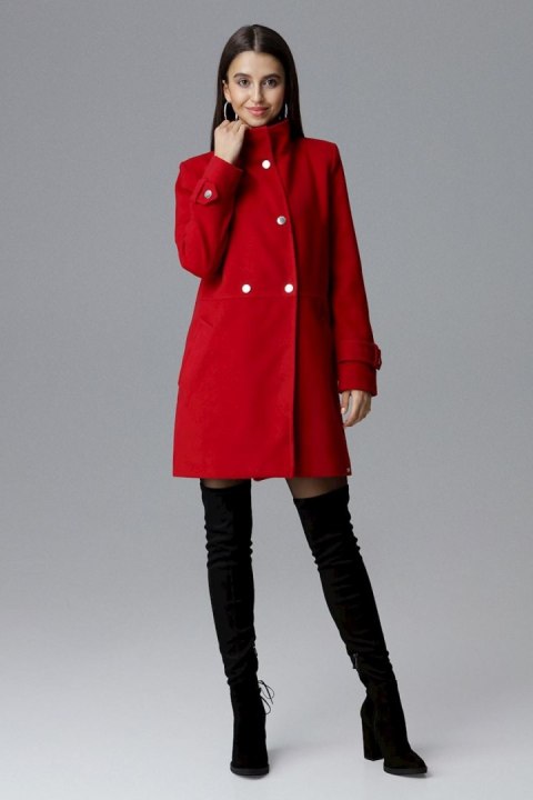 Płaszcz Damski Model M623 Red - Figl - M