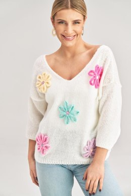 Sweter Damski Model M994 Ecru - Figl - uniwersalny