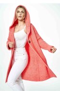 Sweter Kardigan Model M884 Coral - Figl - uniwersalny