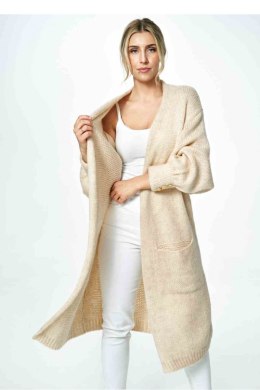 Sweter Kardigan Model M889 Beige - Figl - uniwersalny