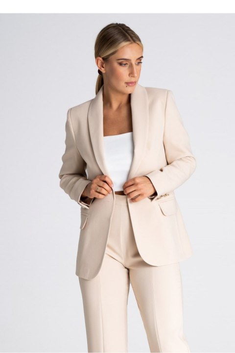Żakiet Model M954 Beige - Figl - S/M Żakiet Model M954 Beige - Figl - S/M