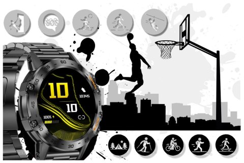 SMARTWATCH MĘSKI GRAVITY GT9-2 - WYKONYWANIE POŁĄCZEŃ, CIŚNIENIOMIERZ (sg021b) SMARTWATCH MĘSKI GRAVITY GT9-2 - WYKONYWANIE POŁĄCZEŃ, CIŚNIENIOMIERZ (sg021b)