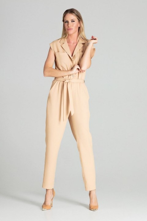 Kombinezon Damski Model M695 Beige - Figl - M Kombinezon Damski Model M695 Beige - Figl - M