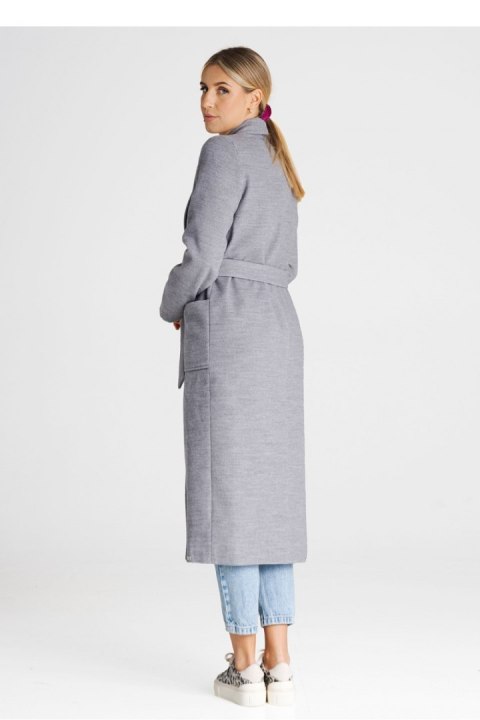 Płaszcz Damski Model M991 Grey - Figl - L Płaszcz Damski Model M991 Grey - Figl - L