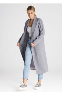 Płaszcz Damski Model M991 Grey - Figl - s Płaszcz Damski Model M991 Grey - Figl - s
