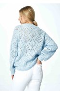 Sweter Damski Model M887 Błękit - Figl - uniwersalny Sweter Damski Model M887 Błękit - Figl - uniwersalny