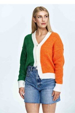Sweter Damski Model M895 Orange/Green - Figl - uniwersalny