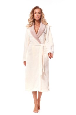Szlafrok Damski Model Duo Long 2314 Ecru - L&L collection - XXL