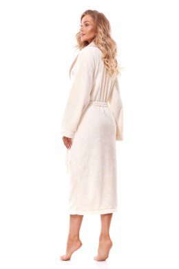 Szlafrok Damski Model Duo Long 2314 Ecru - L&L collection - XXL
