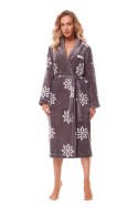 Szlafrok Damski Model Fleur Long 2315 Onyx - L&L collection - M Szlafrok Damski Model Fleur Long 2315 Onyx - L&L collection - M