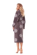 Szlafrok Damski Model Fleur Long 2315 Onyx - L&L collection - M Szlafrok Damski Model Fleur Long 2315 Onyx - L&L collection - M