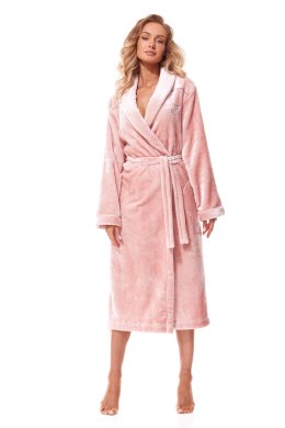 Szlafrok Damski Model Lux Long 2312 Peach - L&L collection - L