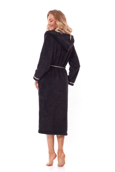 Szlafrok Damski Model Soft Long 2322 Black - L&L collection - M Szlafrok Damski Model Soft Long 2322 Black - L&L collection - M