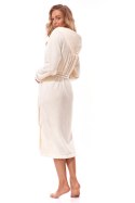 Szlafrok Damski Model Soft Long 2322 Ecru - L&L collection - s