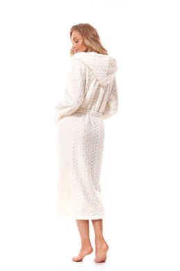 Szlafrok Damski Model Swet Long 2309 Ecru - L&L collection - XL