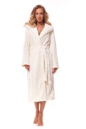 Szlafrok Damski Model Swet Long 2309 Ecru - L&L collection - M Szlafrok Damski Model Swet Long 2309 Ecru - L&L collection - M