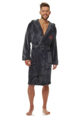 Szlafrok Męska Model Costa 2110 Grafit - L&L collection - L