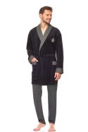Szlafrok Męski Model 9101 BJ Black - L&L collection - XXL
