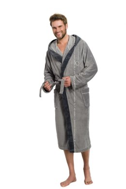 Szlafrok Męski Model George Grey - L&L collection - XL