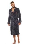Szlafrok Męski Model Luca 2111 Grafit - L&L collection - M
