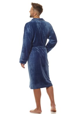 Szlafrok Męski Model Luca 2111 Navy - L&L collection - XXL