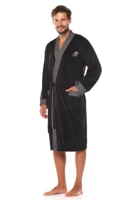 Szlafrok Męski Model Royal 2050 Black - L&L collection - M