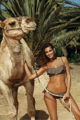 Kostium dwuczęściowy Kostium kąpielowy Model Meredith Dark Taupe M-467 Mokka - Marko - XXL